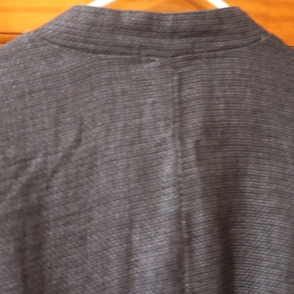 Habitat Navy Blue Long Line 3 Button Blazer Jacket LG - Picture 12 of 14